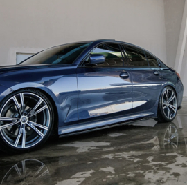 Oneway Set Sideskirts passend voor BMW 3-Serie G20/G21 Sedan/Touring Sport Line 2018-2022 - Glanzend zwart