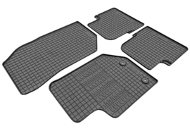 CIKCAR Rubber matten passend voor Jeep Avenger (benzine) 2023- & Fiat 600 (benzine) 2023- & Alfa Romeo Junior (benzine) 2024- (4-delig + montagesysteem)