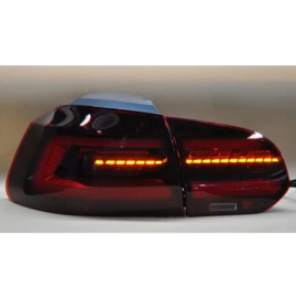 AutoStyle Set Golf 8-Look LED Achterlichten passend voor Volkswagen Golf VI 2008-2012 excl. Variant - Rood/Helder/Rookgrijs - incl. Dynamic Running Light
