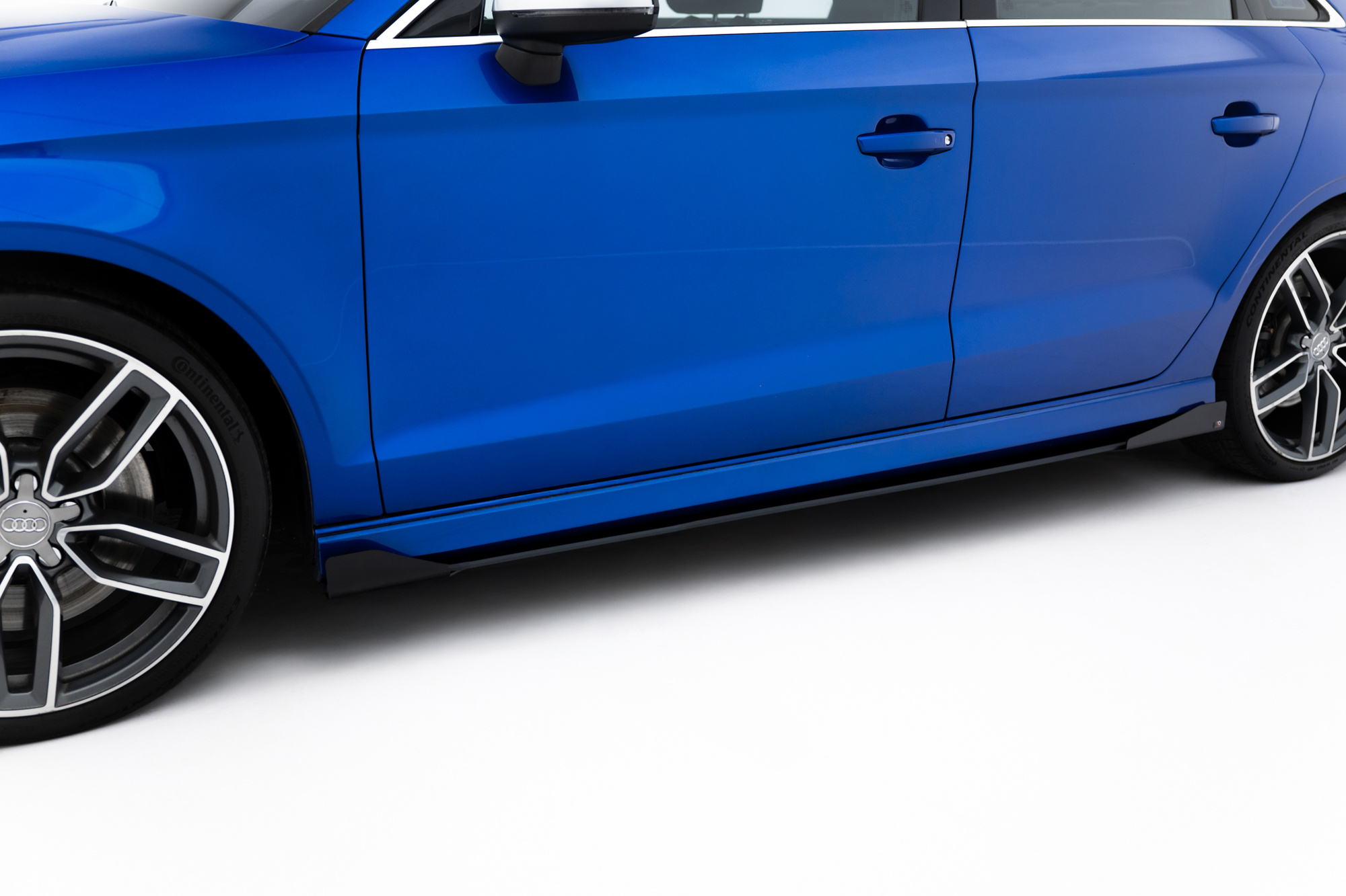 Maxton Design STREET PRO SIDESKIRTS DIFFUSERS + FLAPS AUDI S3 / A3 S-LINE SEDAN 8V
