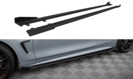 Maxton Design Street Pro Sideskirts Diffusers + Flaps BMW 4 Coupé / Gran Coupé / Cabrio M-Pack F32 / F36 / F33