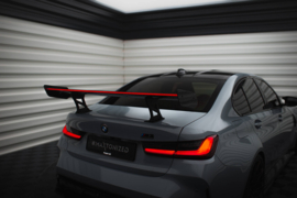 Maxton Design Carbon Spoiler Met Interne Beugels Staanders + LED BMW M3 G80 / M340i G20 / 3 M-Pack G20 / 3 Standaard G20