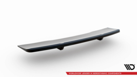Maxton Design CENTRALE ACHTERSPLITTER (MET VERTICALE SPIJLEN) AUDI S4 B9 FACELIFT Gloss Black