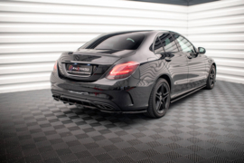 Maxton Design Achtersplitter (met verticale stangen) Mercedes-Benz C AMG-Line W205 Facelift