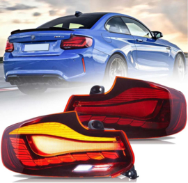 VLAND LED Taillights For 2014-2021 BMW 2 Series F22 F23 M2(F87) Kleur: Rood