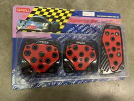 Camco Pedal Set Red/Black Universeel