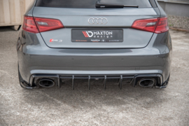 Maxton Design ACHTERZIJSPLITTERS V.2 AUDI RS3 8V SPORTBACK Gloss Black