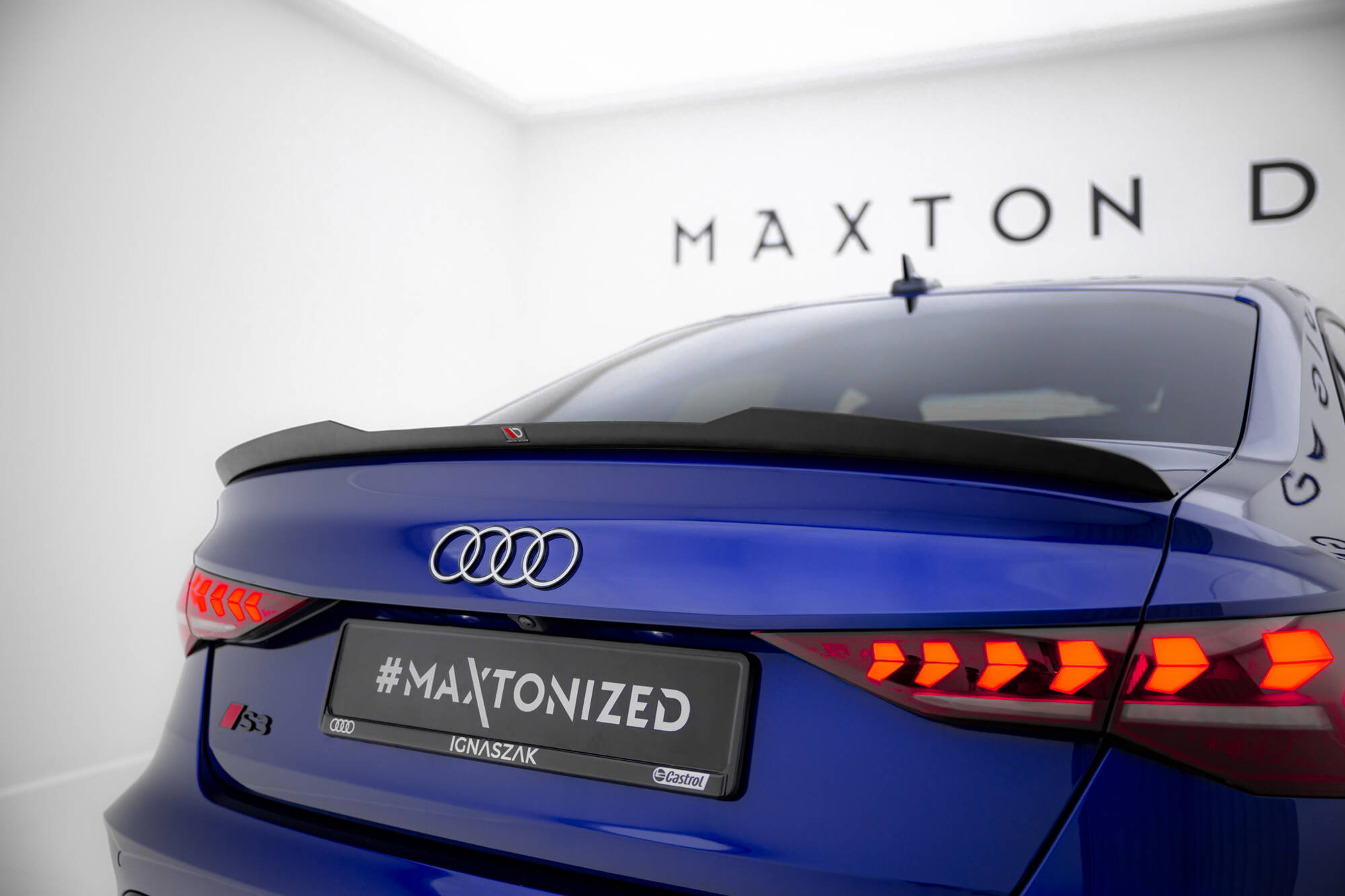 Maxton Design SPOILERKAP AUDI A3 / A3 S-LINE / S3 / RS3 SEDAN 8Y + Audi A3 S-Line Sedan / S3 Sedan 8Y Facelift
