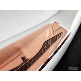 RVS Achterbumperprotector 'Deluxe' passend voor BMW X3 G01 M-Pakket 2017-2021 & FL 2021- 'Performance' Koper/Koper Carbon
