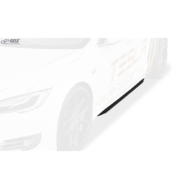 Sideskirts 'Slim' passend voor Tesla Model S 2014-2016 & 2016- (ABS zwart glanzend)
