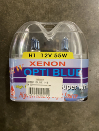 H1 12V 55W Xenon Opti Blue Set