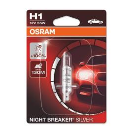 Osram Night Breaker Silver Halogeen lamp - H1 - 12V/55W - per stuk