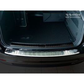 RVS Achterbumperprotector passend voor Audi A6 (C8) Avant 2018- 'Ribs' incl. S-Line & Allroad