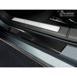 3D Zwart Carbon Instaplijsten passend voor Volvo S60 III & V60 II 2018- 4-delig
