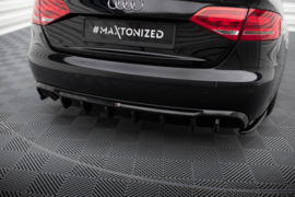 Maxton Design Achterspoiler Audi A4 B8 (versie met enkele zij- en dubbele uitlaat)