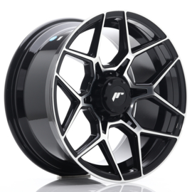 JRX9 JR-Wheels Gloss Black Machined Face