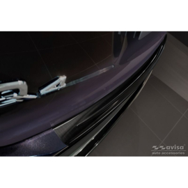 Zwart RVS Achterbumperprotector passend voor Audi Q4 E-Tron 2021-