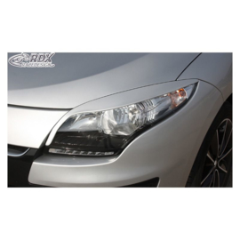 Koplampspoilers passend voor Renault Megane III 2008-2015 (ABS)