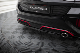 Maxton Design Achtersplitter (met verticale stangen) Kia Ceed GT Mk3 Facelift