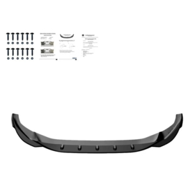 Oneway Voorspoilerlip passend voor Audi A5 S-Line/S5 F5 Facelift 2019- - Glanzend zwart
