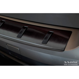 Zwart RVS Achterbumperprotector passend voor BMW X5 (G05) M-Sport 2018- 'STRONG EDITION'