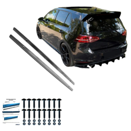 Oneway Set Sideskirts passend voor Volkswagen Golf VII HB/Variant GTi/GTD 2013-2016 – Glanzend zwart