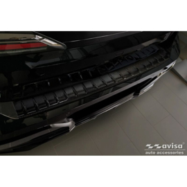 Echt 3D Carbon Achterbumperprotector passend voor BMW 7-Serie G70 Sedan M-Pakket 2023-