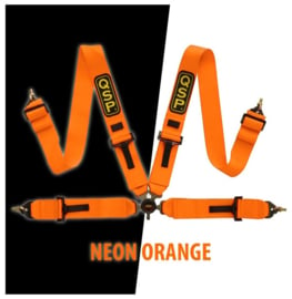 QSP Veiligheidsgordel 4-P 3"/3" - NON FIA - Fluor Oranje