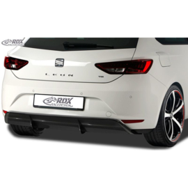 Achterskirt 'Diffusor' passend voor Seat Leon 5F SC/5-deurs 2013-2017 excl. ST/FR/Cupra (ABS zwart glanzend)