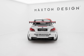 Maxton Design Carbon spoiler met bovenste zwaanbevestiging + LED BMW 1 M E82