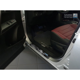Zwart RVS Instaplijsten passend voor Toyota C-HR 2016- & RAV4 IV FL 2016-2018 - 'Hybrid' - 4-delig
