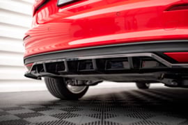 Maxton Design CENTRALE ACHTERSPLITTER (MET VERTICALE SPIJLEN) AUDI A3 SPORTBACK 8Y