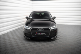 Maxton Design VOORSPLITTER V.2 AUDI A3 SPORTBACK 8V FACELIFT Gloss Black