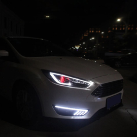 VLAND LED-koplampen voor Ford Focus 2015-2019 Mk III Facelift (mk 3.5) Z/O demonenogen Accessoires Met HID-lampen