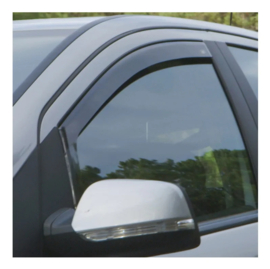 DGA Zijwindschermen passend voor Volkswagen Golf V & VI Variant 2007-2013 & Jetta V 2005-2010 (2-delig) Voorportieren (Smokegrey)
