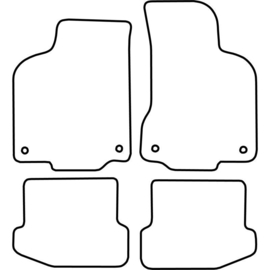Automatten passend voor Volkswagen Polo 6N2 1999-2001