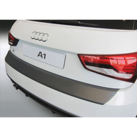 ABS Achterbumper beschermlijst passend voor Audi A1 S-Line & S1 Facelift 1/2015-10/2018 Zwart