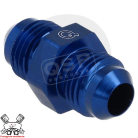 Aluminium adapter male/male D04 Blauw