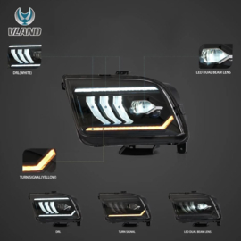 VLAND LED-koplampen voor Ford Mustang 2005-2009