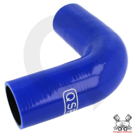 Silicone bocht 90° (benzine+olie bestendig) (Keuze uit verschillende Binnendiameters) Blauw