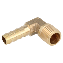 Slangpilaar messing 90° - 10 mm - 1/8 NPT