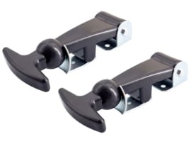 Simoni Racing Universele Motorkaphaken Type 6 - Zilver/Zwart - Quick Release