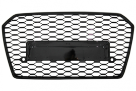 Grill Audi A6 C7 15-18 RS Look Glans Zwart