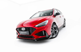 Maxton Design Frontsplitter V.1 + flaps geschikt voor Hyundai I30 N-Line Wagon Mk3 Facelift