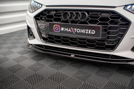 Maxton Design VOORSPLITTER V.2 AUDI A4 S-LINE / S4 B9 FACELIFT Gloss Black