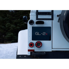 Glohh GL-2x Dynamic LED Achterlichten passend voor Landrover 90/110 1983-1990 & Defender (LD) 1990-2016 - Zwart (6-delig)