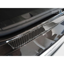 Carbon Achterbumperprotector passend voor BMW 7-Serie G11/G12 2015-2019 excl. M-Pakket - Zwart Carbon