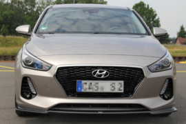 Maxton Design FRONT SPLITTER V.1 HYUNDAI I30 MK3 HATCHBACK Gloss Black