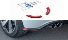 Maxton Design ACHTERZIJDE SPLITTERS Volkswagen Polo GTI Mk6 RED