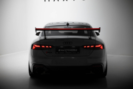 Maxton Design Carbon Spoiler met externe beugels V.1 + LED Audi A5 / A5 S-Line / S5 / RS5 Coupé F5 / F5 Facelift
